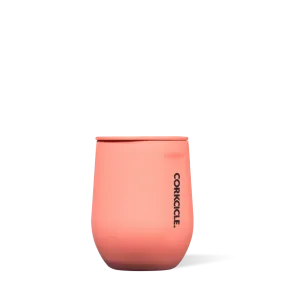 12oz Stemless in Neon Lights Coral Corkcicle