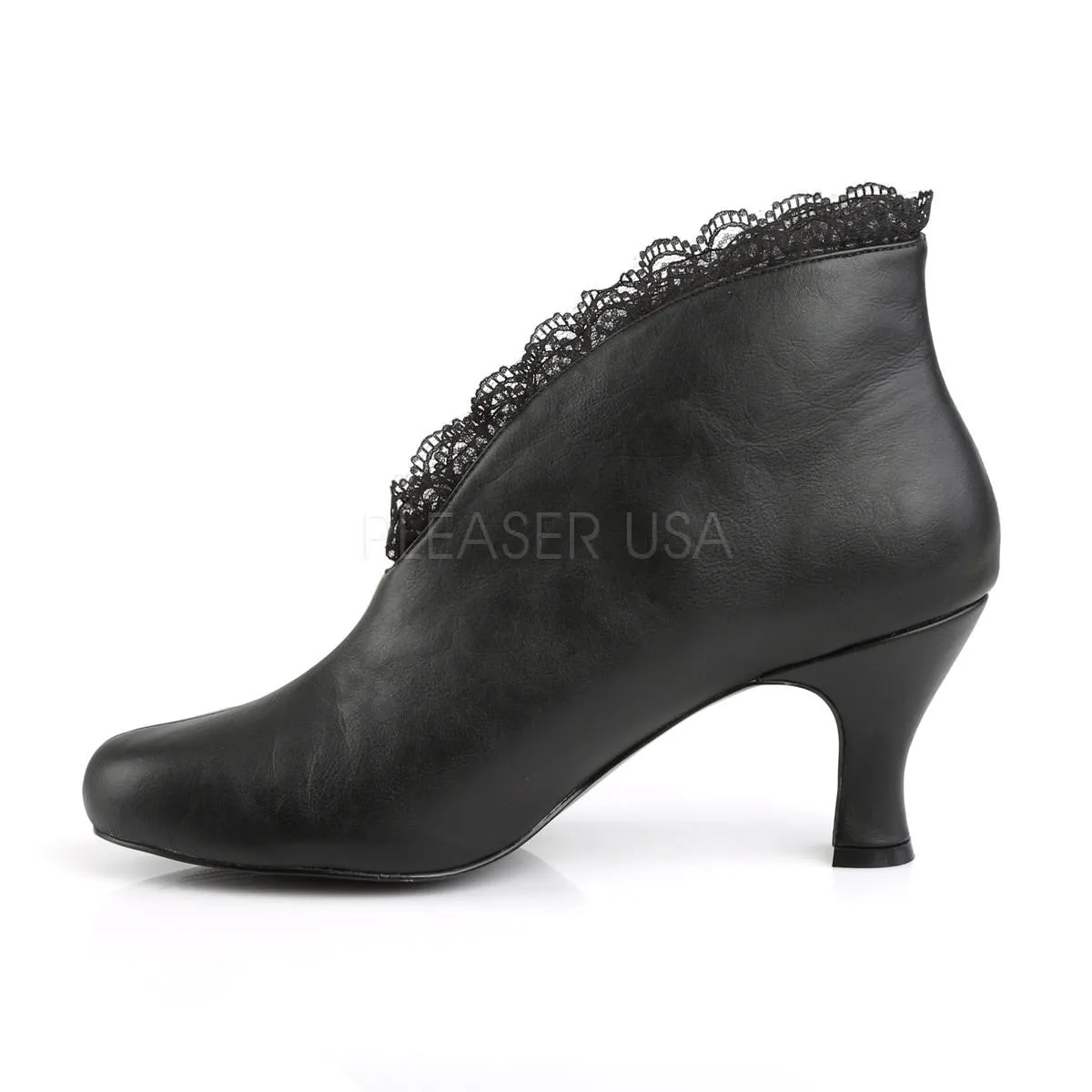 3 Inch Heel JENNA-105 Black Pu