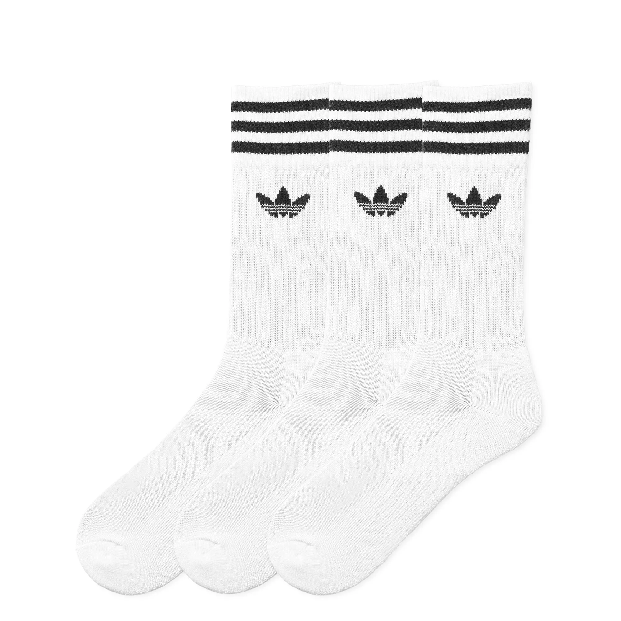 Adidas Socken Crew 3er Pack white black S21489