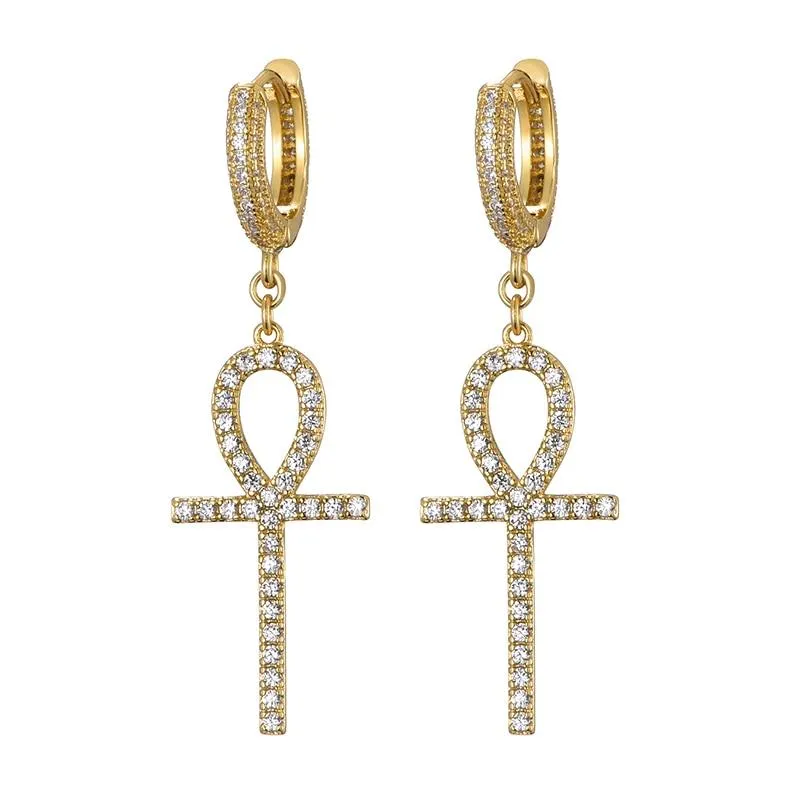 Ankh Cross Earrings V.1