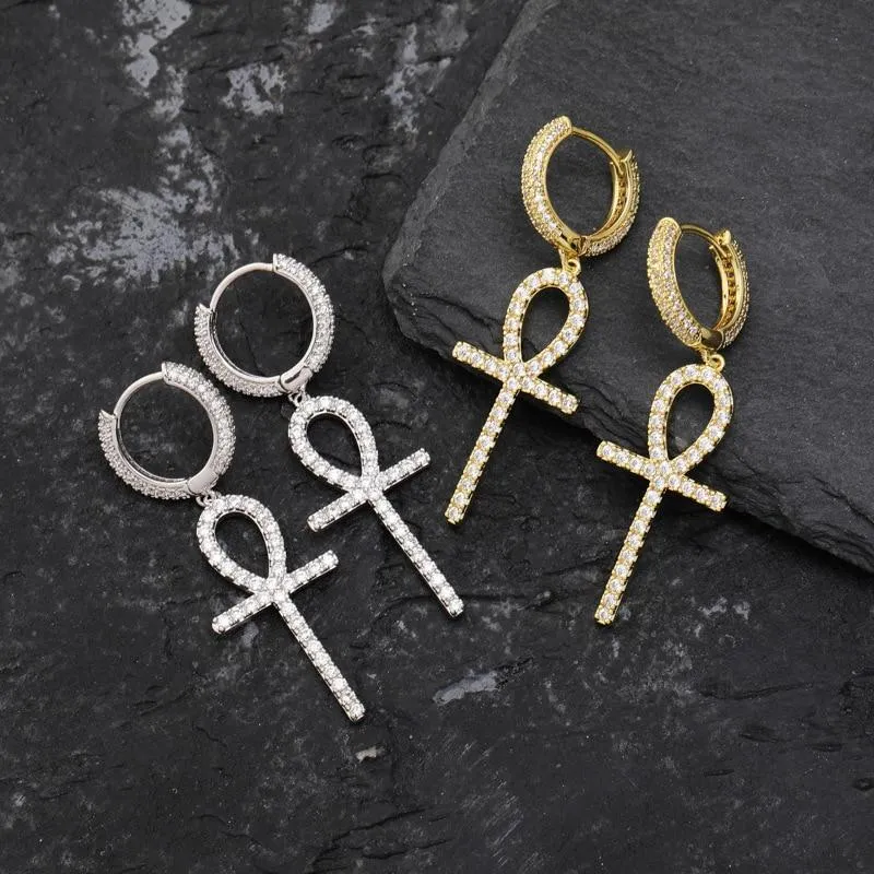 Ankh Cross Earrings V.1