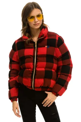 APRES PLAID PUFFER JACKET - BUFFALO PLAID