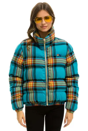 APRES PLAID PUFFER JACKET - JACKSON PLAID