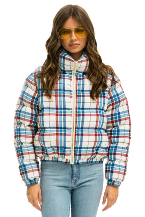 APRES PLAID PUFFER JACKET - MONTAUK PLAID