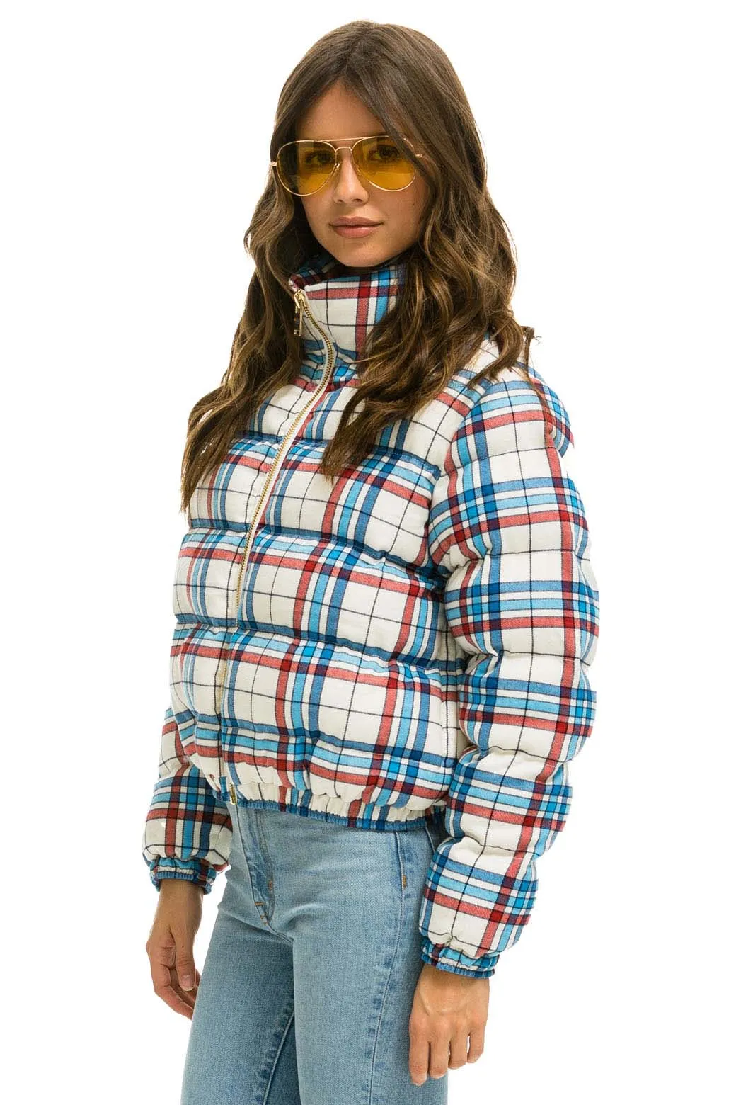 APRES PLAID PUFFER JACKET - MONTAUK PLAID