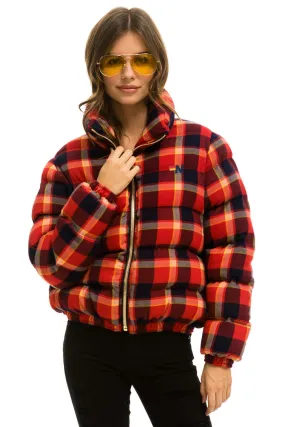 APRES PLAID PUFFER JACKET - RUGBY PLAID