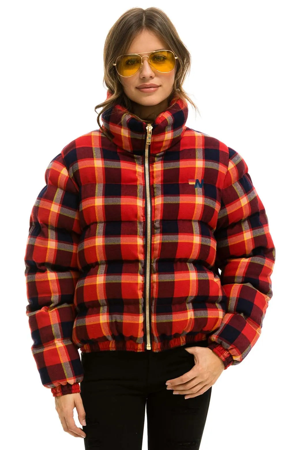 APRES PLAID PUFFER JACKET - RUGBY PLAID