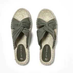 Betty Basics Coastal Espadrille Slide in Khaki