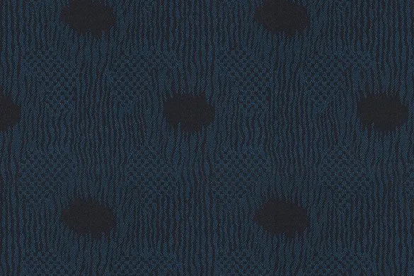 Blue Jacquard 65% Wool 35% Silk (Ref-818016)