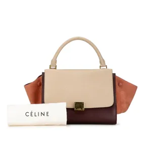 Celine Trapeze Handbag Small Tricolor