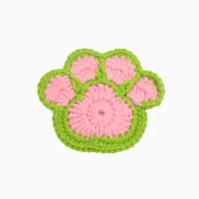 Cute Cat Claw Crochet Coaster