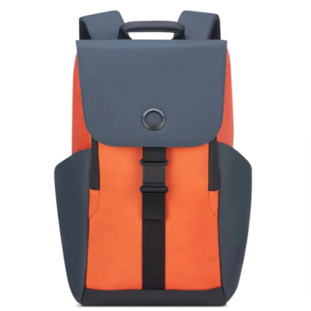 Delsey Securflap Business 15" Laptop Backpack Orange