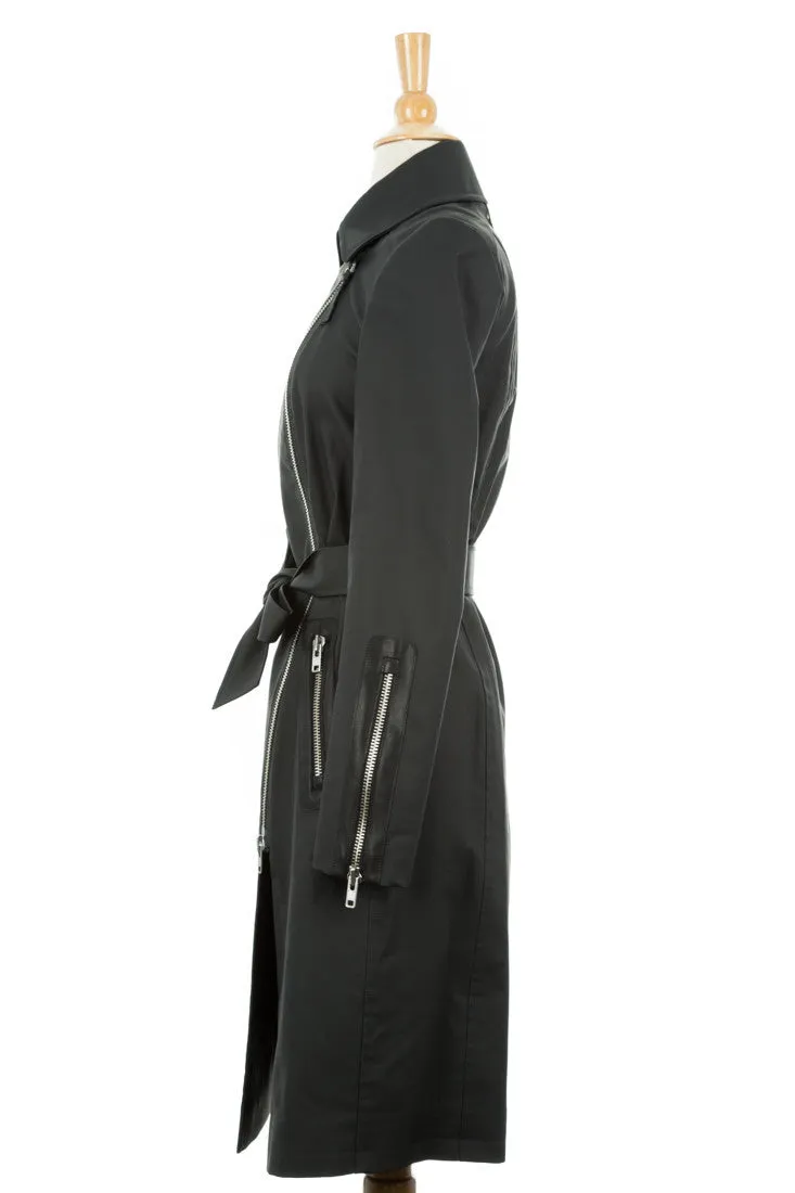 Eugenia Asymmetrical Trench Coat