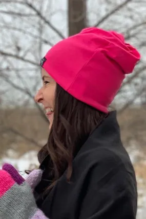 Fuchsia Peek-A-Boo Beanie