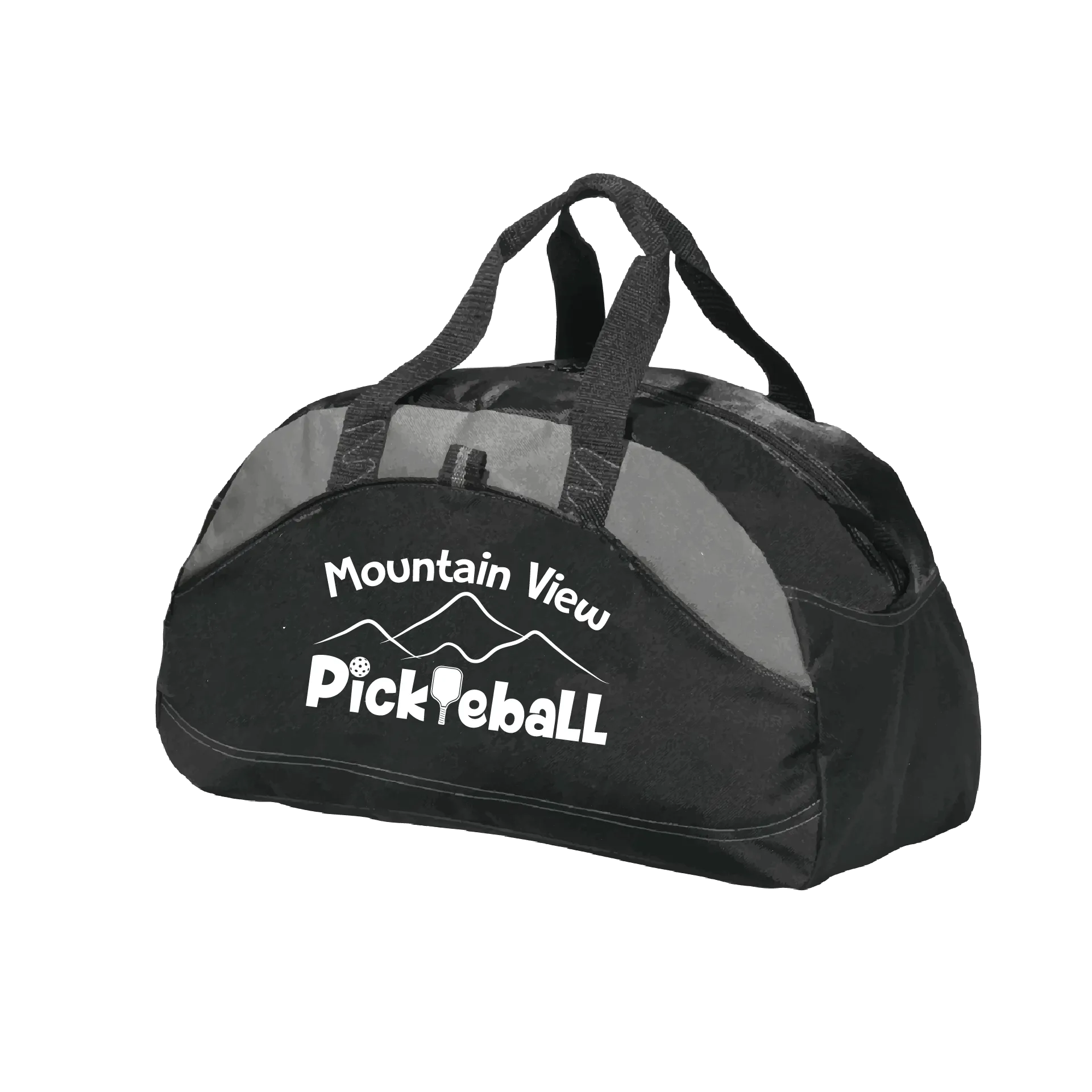 Mountain View Pickleball Club | Pickleball Sports Duffel | Medium Size Court Bag