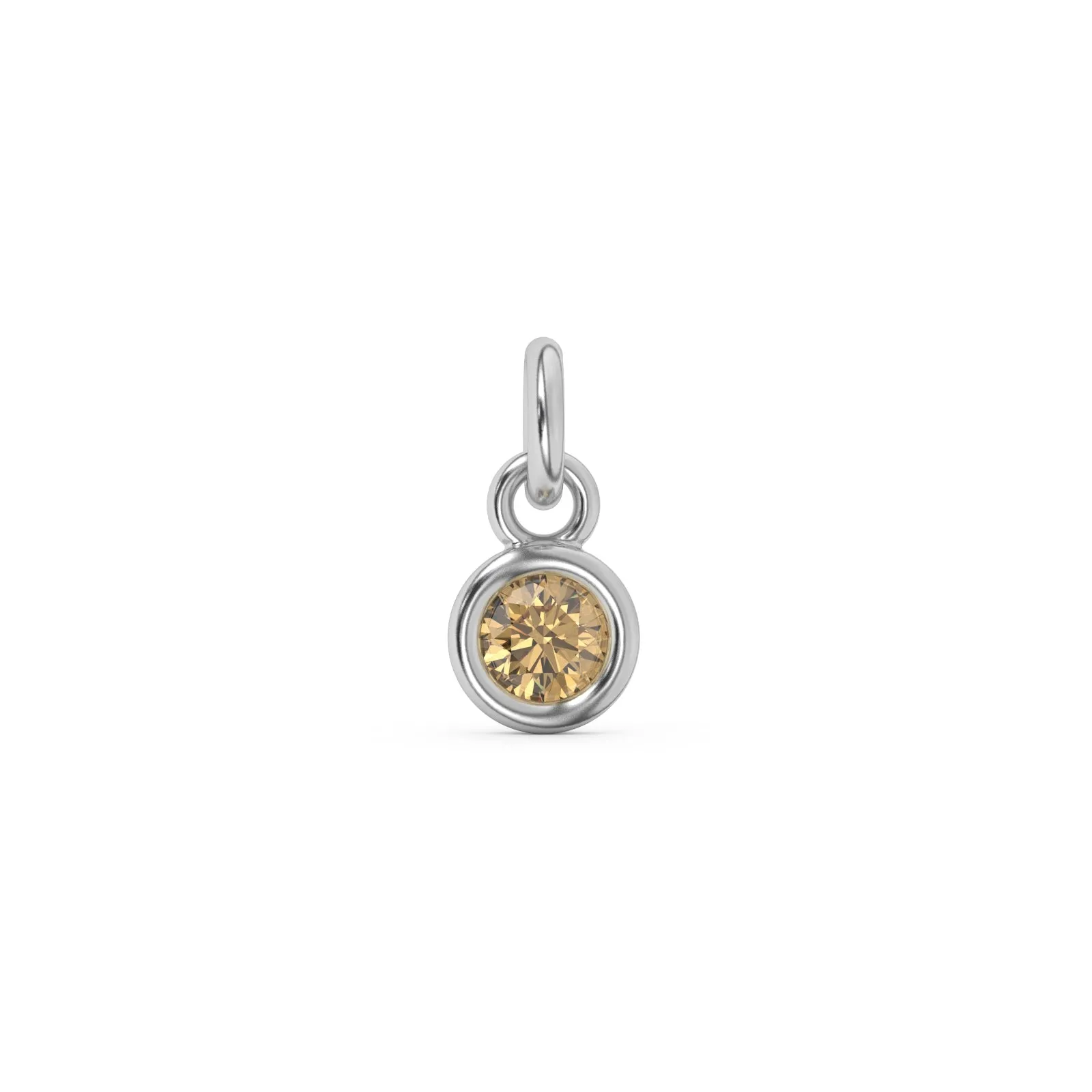 November Birthstone Charm | Sterling Silver