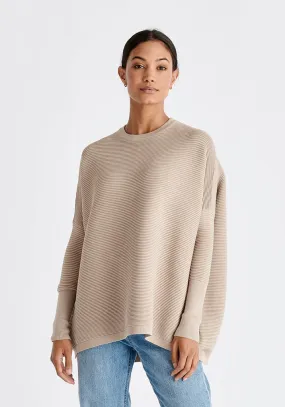 Paisie Cape Jumper in Oatmeal