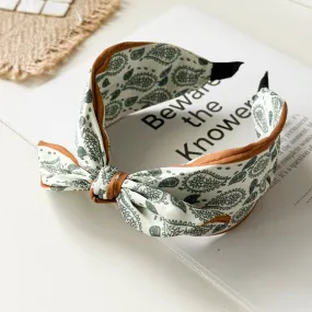 Paisley Knot Tie Headband