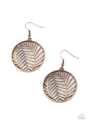 Palm Perfection - Copper Earring