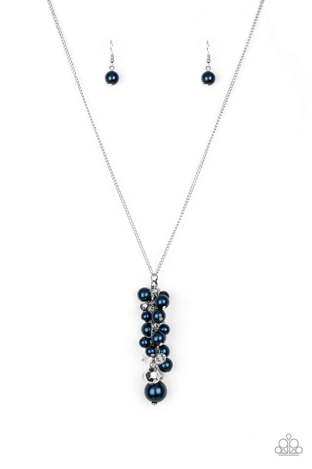 Paparazzi Accessories  - Ballroom Belle #N349 -  Blue Necklace