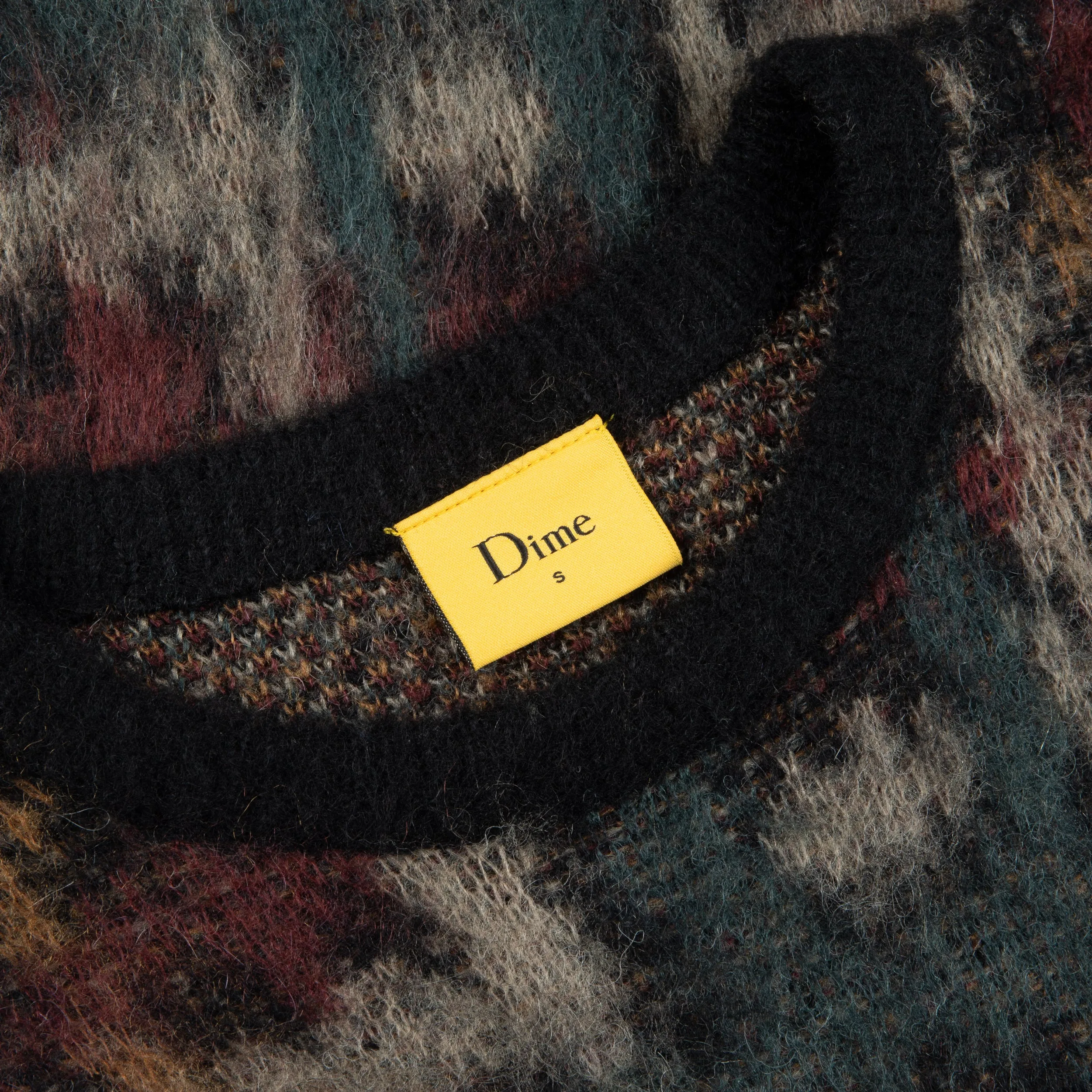 Plaid Mohair Knit