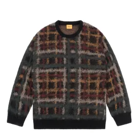 Plaid Mohair Knit