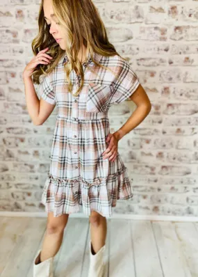 Plaid Shirt Dress