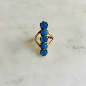 ROW RING — BLUE ONYX