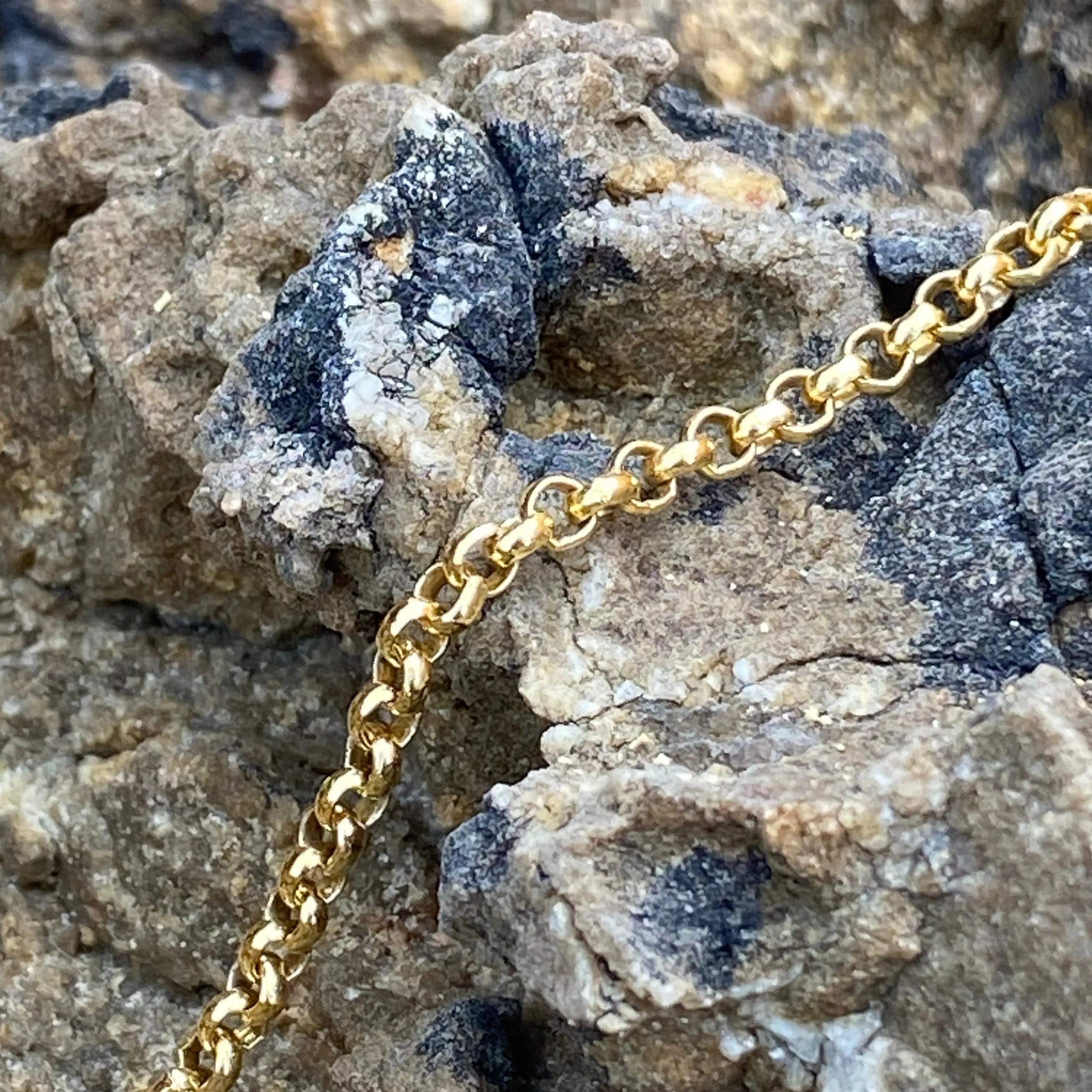 THE RILEY ROLO BRACELET - 18k gold plated