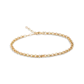 THE RILEY ROLO BRACELET - 18k gold plated