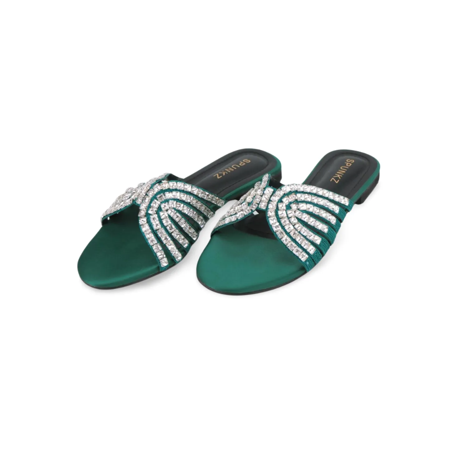 Women's Rhinestone Dress Flat Sandals