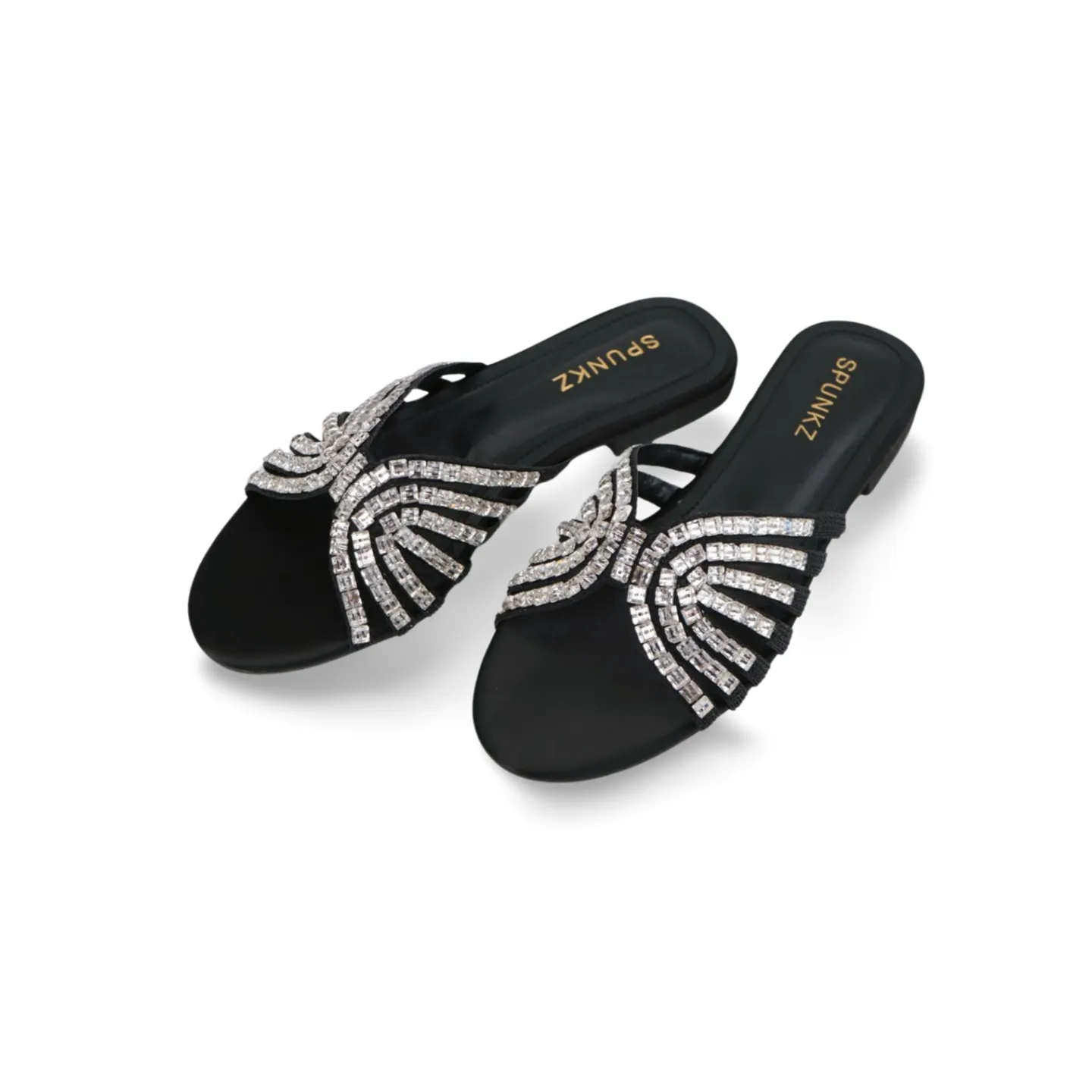 Women's Rhinestone Dress Flat Sandals