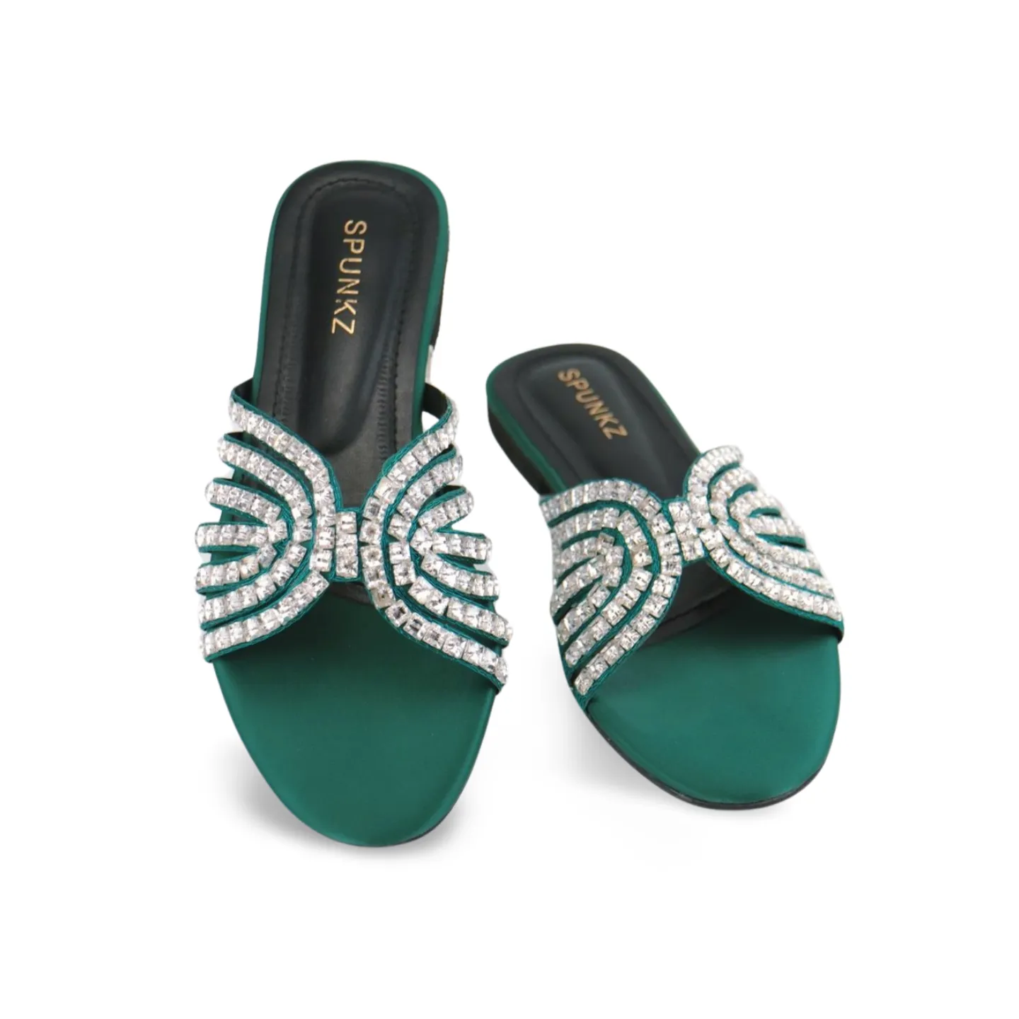 Women's Rhinestone Dress Flat Sandals